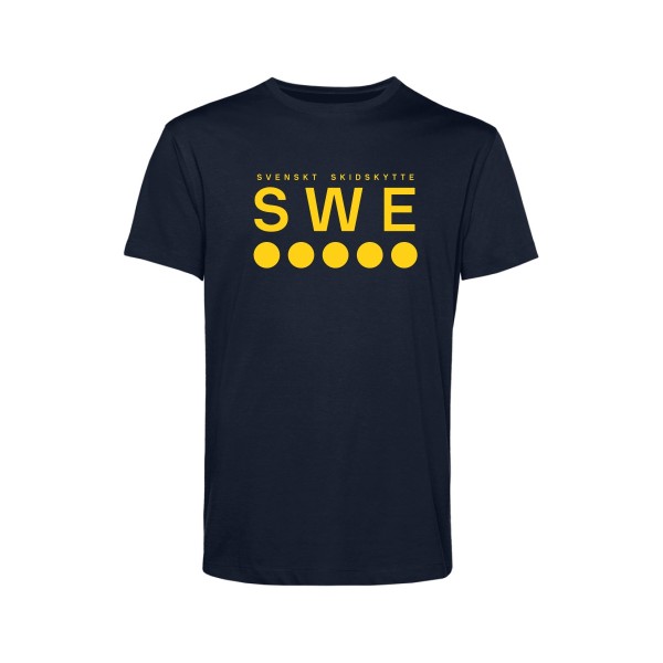 T-Shirt Svenskt Skidskytte Unisex Navy